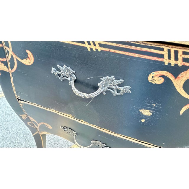 Lillian August Napolean Distressed Chest of Drawers 1990's For Sale - Image 9 of 11