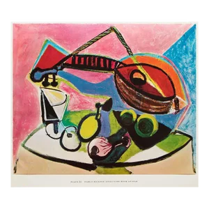 1950s After Pablo Picasso "Still-Life With Guitar", First Edition Swiss Full-Color Print