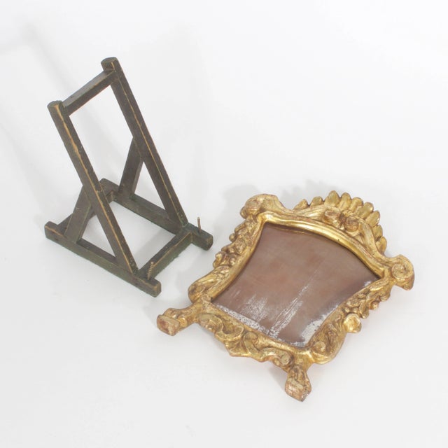 Carved and Gilt Frame with Easel For Sale - Image 4 of 6