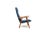 GE-260 high back easychair by Hans J. Wegner for Getama Denmark 1950s. Made in solid oak. Original upholstery in blue wool...