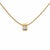 Early 21st Century 14k Yellow Gold Bezel-Set Emerald Cut Diamond Necklace For Sale - Image 5 of 7