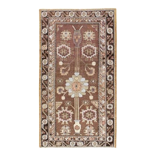 Galerie Shabab Collection Early 20th Century Handmade East Turkestan Khotan Gallery Accent Rug For Sale
