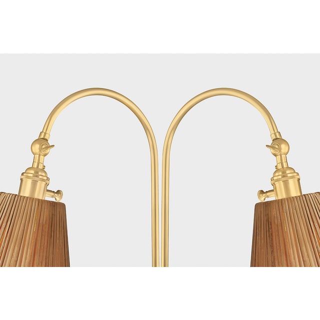 Hudson Valley Lighting Ruthin 30.25 in. 2 Light Floor Lamp in Aged Brass Finish For Sale - Image 9 of 10