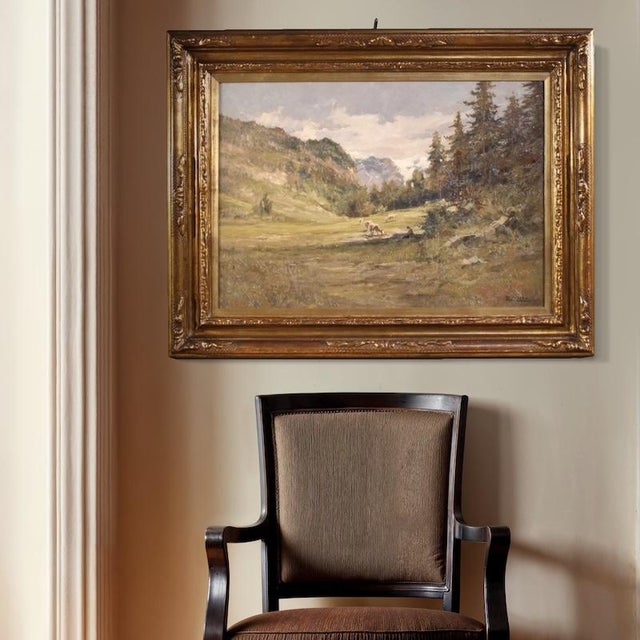 Giuseppe Gheduzzi, Landscape Composition, 1920s, Oil Painting on Board, Framed For Sale - Image 4 of 16
