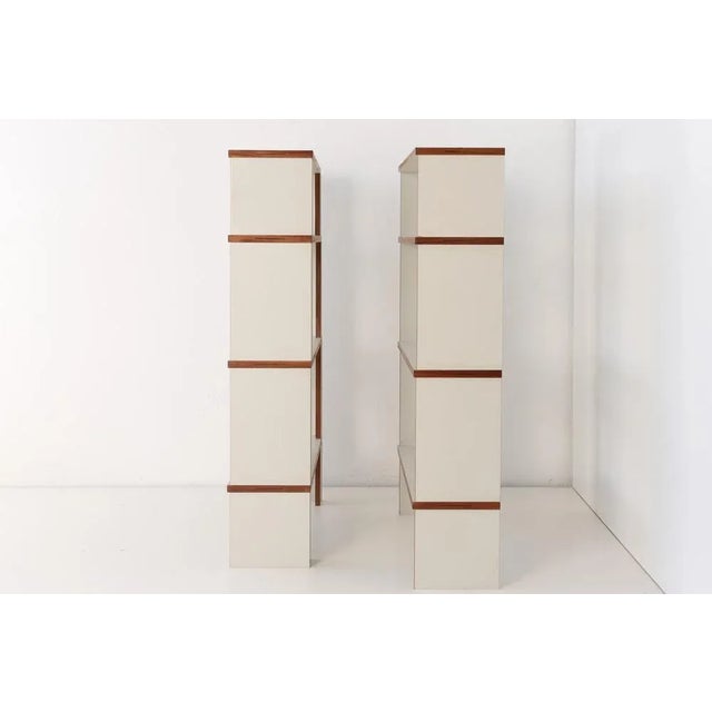 Wood M 125 Shelves by Hans Gugelot for Bofinger, 1950s, Set of 2 For Sale - Image 7 of 15