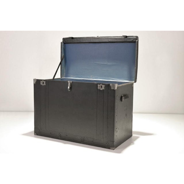 Black Plywood Car Trunk, France, 1910s For Sale - Image 8 of 13