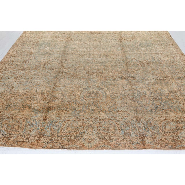 Kerman rugs (also known as Kirman rugs) are truly high-end Persian carpets. This antique Persian rug embodies both refined...