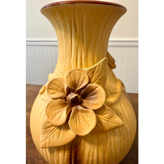Ochre Yellow Dogwood Vase For Sale - Image 12 of 12