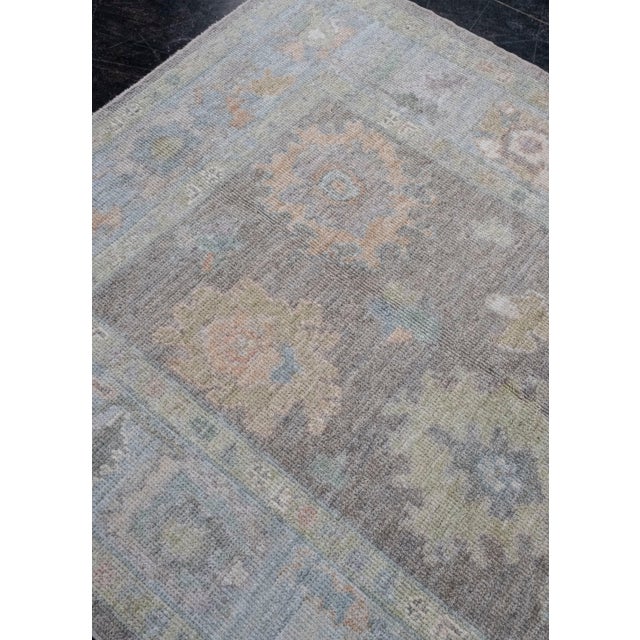 Turkish Oushak Rug 4'4" x 6'3" For Sale In Houston - Image 6 of 8