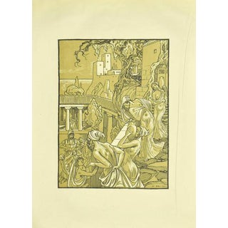 Ferdinand Bac, Nude Carriers of the Amphorae, Lithograph, 1922 For Sale