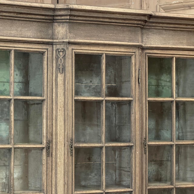 Sand Early 19th Century Belgian Liégeois Régence Carved Oak Bookcase ~ Bibliotheque For Sale - Image 8 of 18