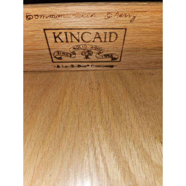 2000 - 2009 Kincaid Cherry Wood Desk For Sale - Image 5 of 8