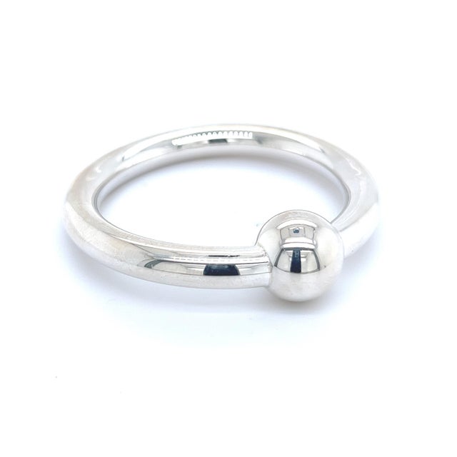 Traditional Tiffany & Co Estate Baby Rattle 2" Wide Silver For Sale - Image 3 of 8