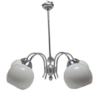 Art Deco Style Chandelier, Poland, 1970s For Sale