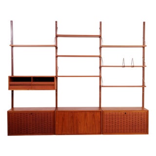 Wall Unit by Poul Cadovius, 1960s, Set of 15 For Sale