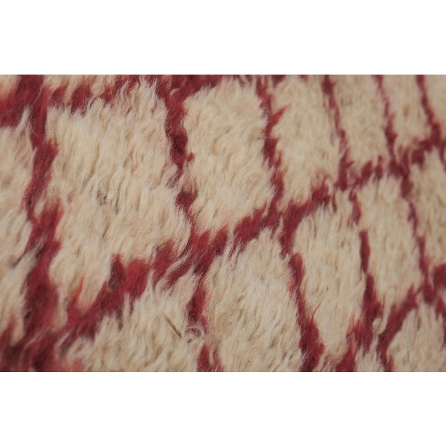 Vintage Organic Woon Brown Angora Mohair Tulu Rug Runner For Sale In Philadelphia - Image 6 of 12