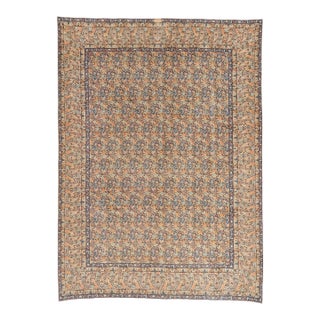 Signed Antique Persian Kashan Rug, 08'04 X 11'03 For Sale