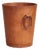 Paper Basket in Patinated Saddle Leather and Brass attributed to Carl Auböck, 1950s For Sale