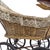 Wood Antique American Wicker & Composition Rabbit-Form Figural Doll Carriage With Original Lining For Sale - Image 7 of 13