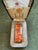 Rare Vintage Dunhill Gold Plated Cognac Marble Lacquer Lighter Original Sky Case For Sale - Image 12 of 15