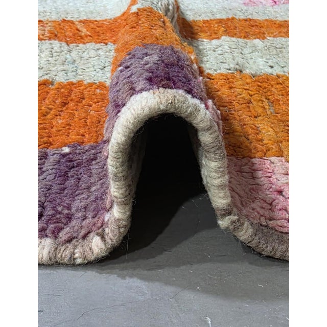 2020s Authentic Moroccan Boujad Wool Rug - 8.2 X 5.3 Ft For Sale - Image 5 of 6