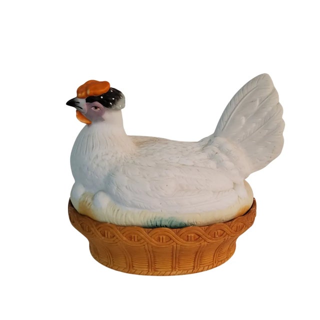 1960s 1960s French Ceramic Hen on Nest For Sale - Image 5 of 5