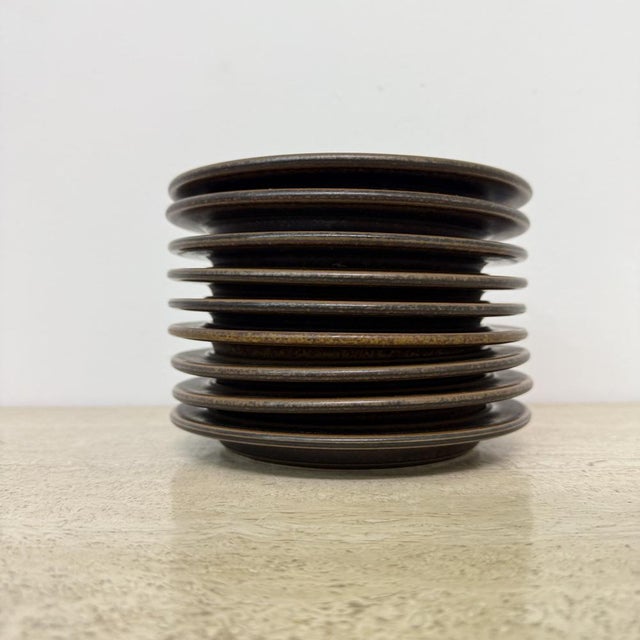 Vintage Plates by Ulla Procope for Arabia, 1970s, Set of 9 For Sale - Image 16 of 18