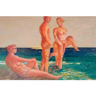 Alessio Paternesi, The Sun in the Heart, Oil on Panel, 1990s For Sale