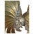 Vintage Sculptural Rooster Figurine in Possibly Brass With Oversized Tail Feathers. For Sale - Image 9 of 10