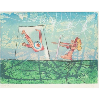 Roberto Matta, Nude Archery, Edition of 100, 1977, Etching For Sale