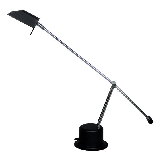 Mid-Century Belgian Modern Minimalist Black Desk Lamp from Massive, 1980s For Sale