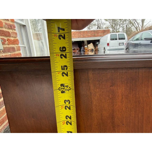 Late 20th Century Henkel Harris Cherry Single Drawer Side Cabinet/ Nightstand. For Sale - Image 16 of 17