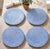 Sky Blue Les Ottomans Ceramic Basket-Weave Plates - Set of 4 For Sale - Image 8 of 11