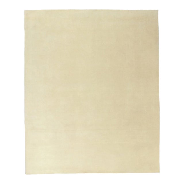 Contemporary Ivory Area Rug - 08'03 X 10'00 For Sale