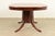 Romweber Regency Flame Mahogany Pedestal Extension Dining Table, Newly Refinished For Sale - Image 13 of 14