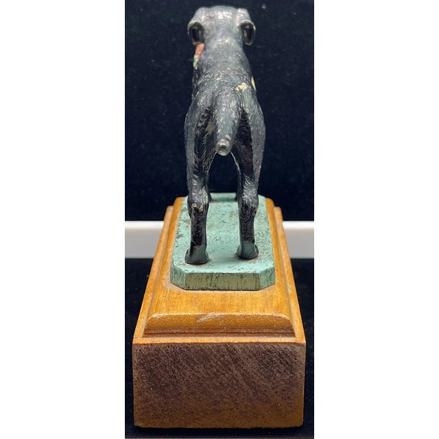 Lejeune Enamelled Black Labrador Large W/ Pheasant Car Mascot For Sale - Image 4 of 9