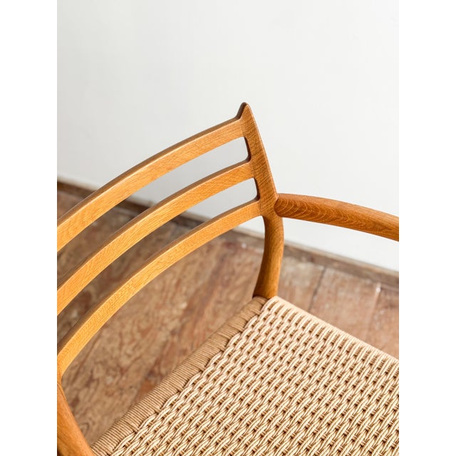 Mid-Century Modern Danish Model 62 Armchair in Oak by Niels O. Møller for J.L. Møllers, 1960s For Sale - Image 11 of 18