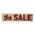 20th C. Mid-Century Modern Double-Sided for Sale Sign Rustic Aluminum, Standard For Sale