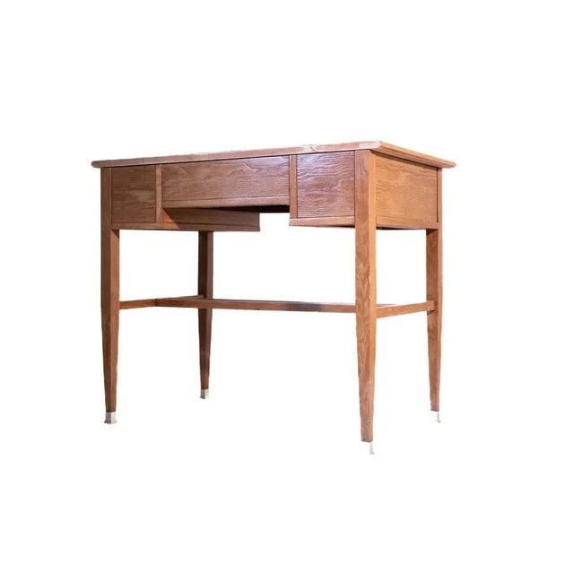 Art Nouveau Women's Desk in Wood and Leather, 1905 For Sale - Image 4 of 10