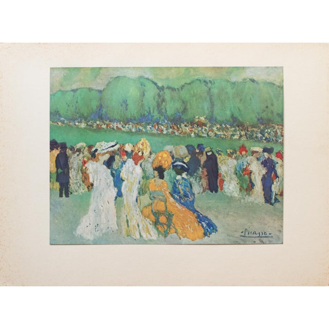 Paper 1940s After P. Picasso, "Longchamp" First Edition Period Swiss Offset Lithograph For Sale - Image 7 of 8
