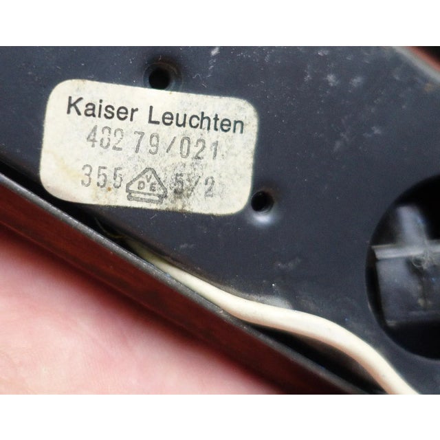 White Opal Glass and Teak Wall Lamps, Germany - Set of 2 For Sale - Image 12 of 13