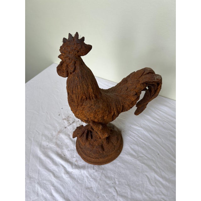 Cast Iron Rooster Figure For Sale - Image 5 of 5