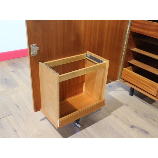 Mid Century Modern Vintage Teak Metamorphic Box Desk Danish Style For Sale - Image 9 of 15