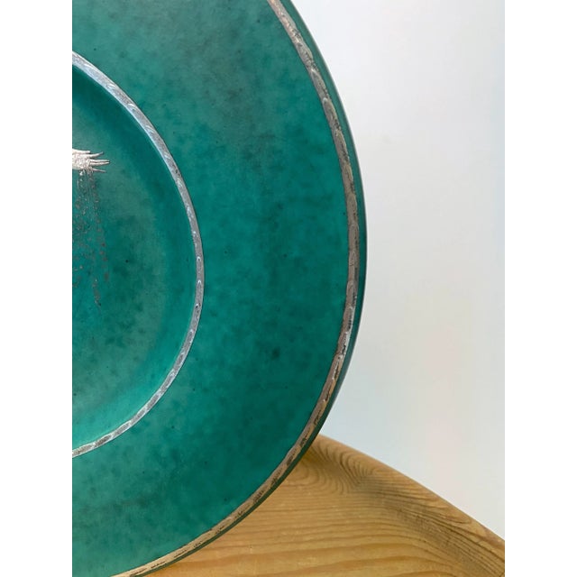 1940s 1940s Argenta Stoneware Plate by Wilhelm Kåge, Gustavsberg For Sale - Image 5 of 7