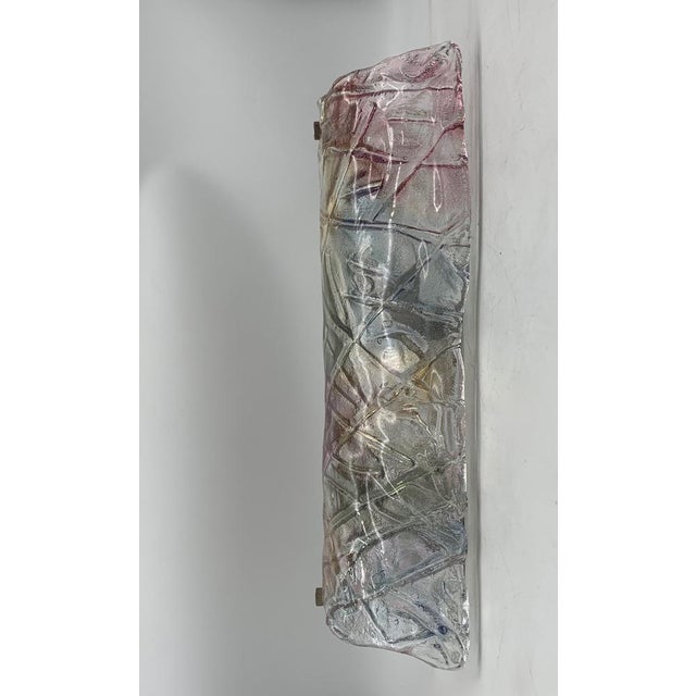 1980s Wall Lamps in Murano Glass attributed to Mazzega, 1980s, Set of 2 For Sale - Image 5 of 10