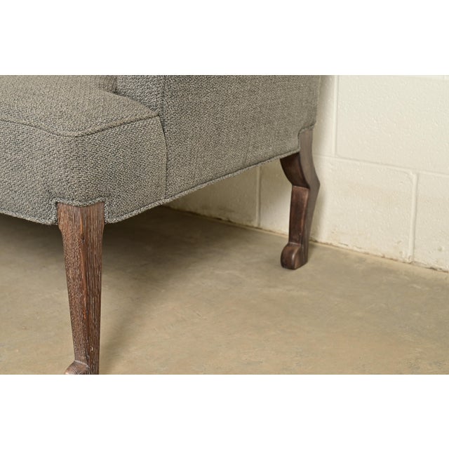 Baker Furniture English Regency Rolled Arm Sofa of Loveseat For Sale - Image 10 of 15