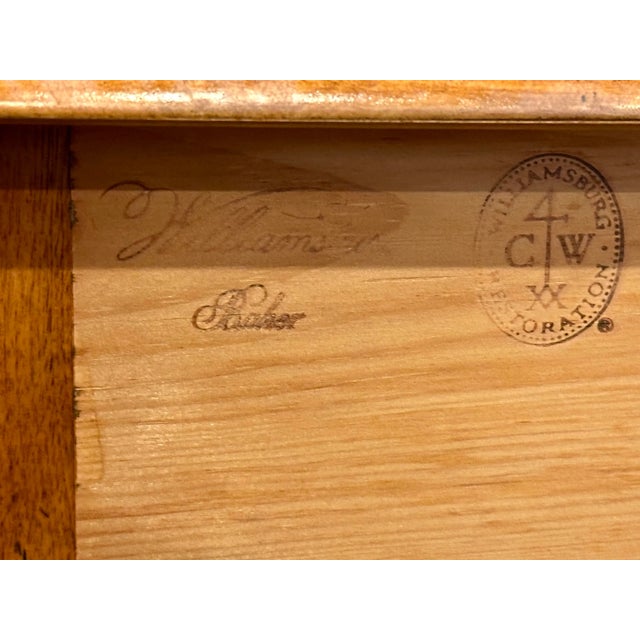 Queen Anne Walnut Dressing Table, Exact Museum Copy by Baker for Colonial Williamsburg For Sale - Image 10 of 12