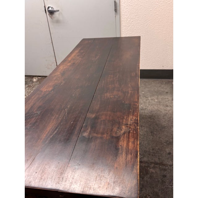 Late 20th Century Carved Wood Console, Vintage For Sale - Image 5 of 12