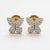Modern 10k Yellow Gold 1/4 CTTW Natural Diamond Butterfly Earrings, Pair For Sale - Image 3 of 8