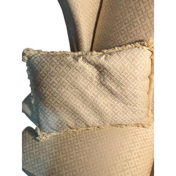 White 1970s James Scott Custom Hand Made Old Hickory Tannery Style Wingback Chair For Sale - Image 8 of 10